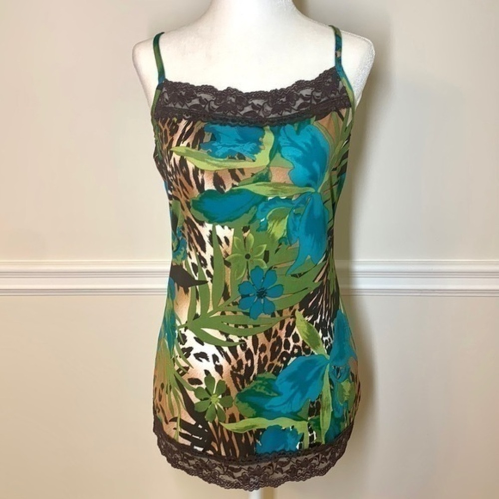 MAURICES Jungle Pattern - Floral and Animal Print - Cami/Tank M